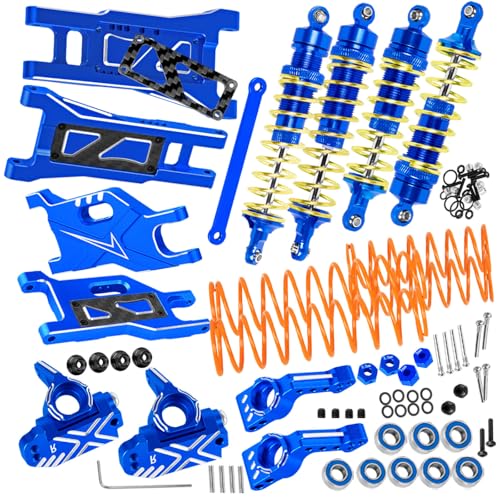 Portadores de eje trasero de aluminio Rustler 2WD para corregir holguras de ruedas