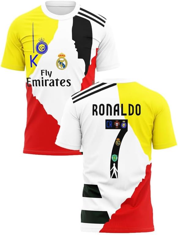 Ronaldo 7 Jersey for Boys and Mens 2025/26 (CR7 Fans Jersey Special Version)(Kids,Boys,Men)