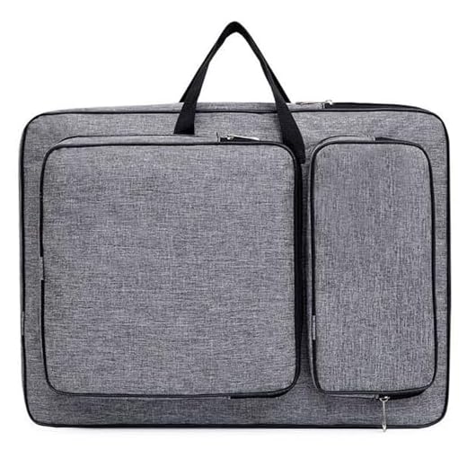 Oaygat Carpeta de arte A3, impermeable, almacenamiento de obras de arte, portátil, tablero de dibujo, mochila grande, organizador de almacenamiento, bolsa de transporte con asa para paleta, pinturas,