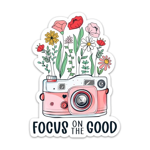 Colorful Wildflowers Inspirational Sticker for Laptop & Water Bottle