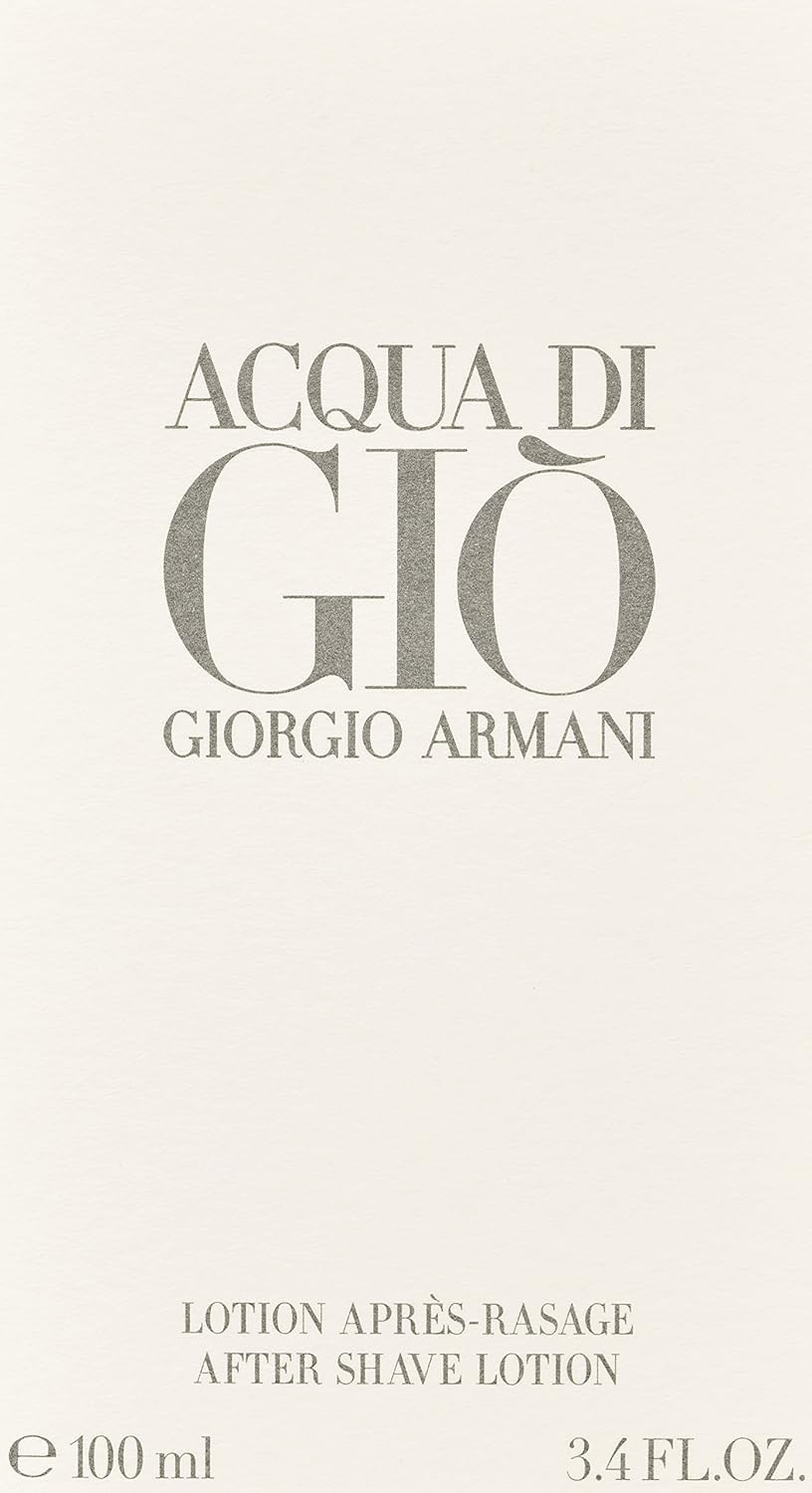 Amazon.com: Acqua Di Gio By Giorgio Armani For Men. Aftershave 3.4