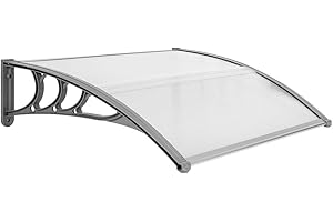 VINGLI Window Awning for Doors, 30 x 40 Inches Polycarbonate Door Canopy Exterior