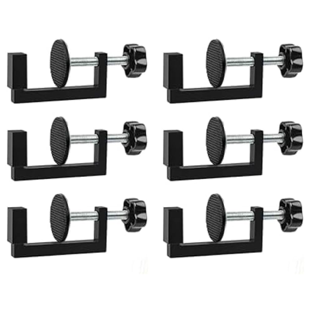 rirue 6Pcs G-Clips,Adjustable Patio Furniture Clips- Outdoor Sofa Rattan Furniture Clamps-Rattan Clamps Wicker Chair Fasteners