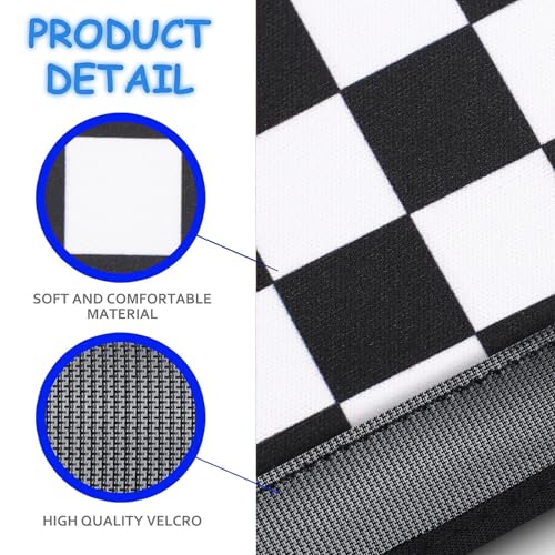 Image of YR Seat Belt Cover for Kids, Soft Comfort Seat Belt Cushion for Children, Cute Cartoon Pattern Car Seat Belt Pads Cover for Girls and Boys, 1 Pack (Checkerboard Pattern)