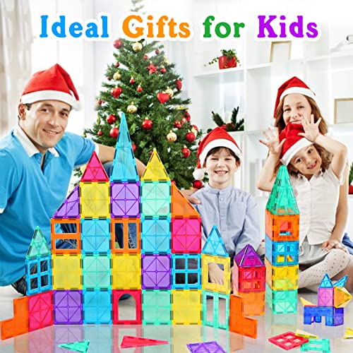 Ludilo 146Pcs Magnetic Tiles Building Blocks Set For Kids Magnetic Blocks Magnet Tiles Building Toys 3D Clear Magnetic Toys Preschool Learning Stem Toys For 4 5 6 7 8 9 Year Old Girls Boys Xmas Gifts #TOP5
