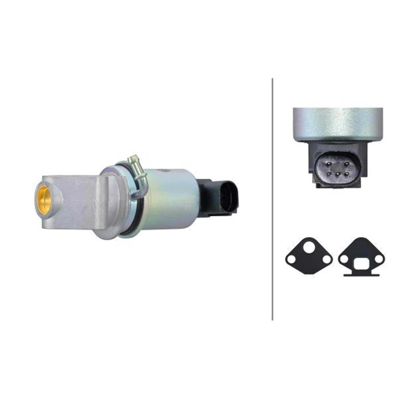 HELLA 6NU 014 865-431 AGR-Ventil - elektrisch - 5-polig - mit Dichtungen