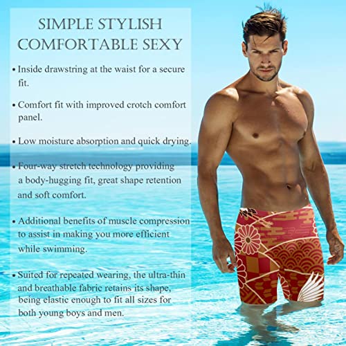Traje de baño tradicional japonés multicolor para natación competitiva 3