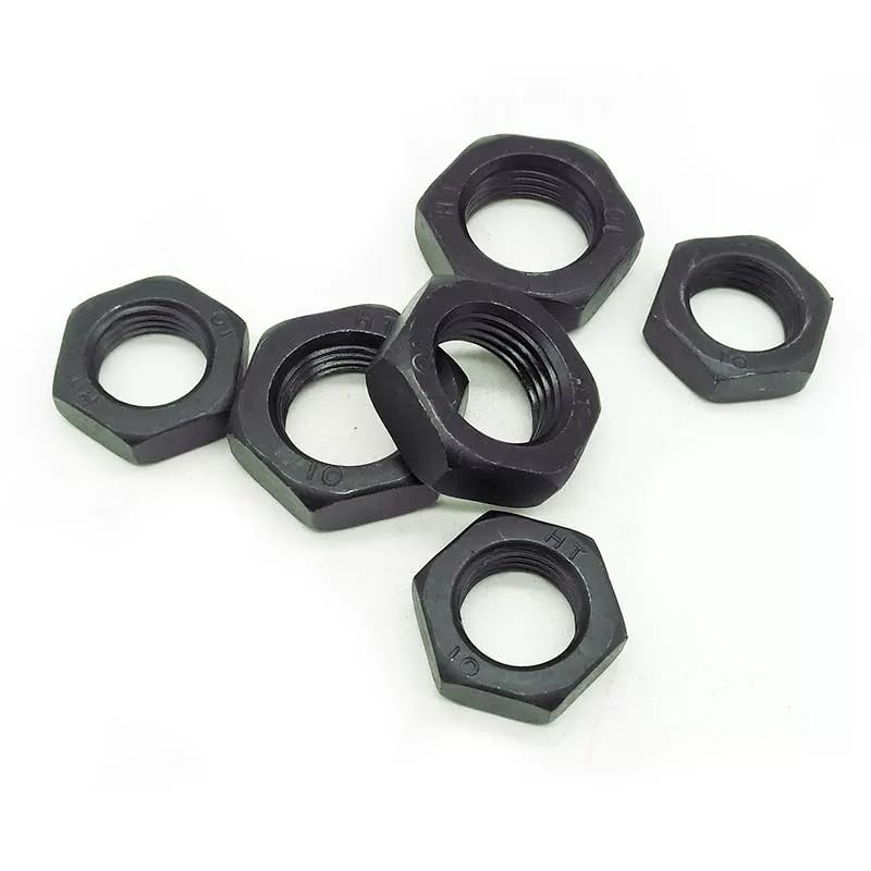 Black 10.9 Steel Left Hand Thread Thin Hex Nuts M8-M42 (100,M8 x 1.25mm)