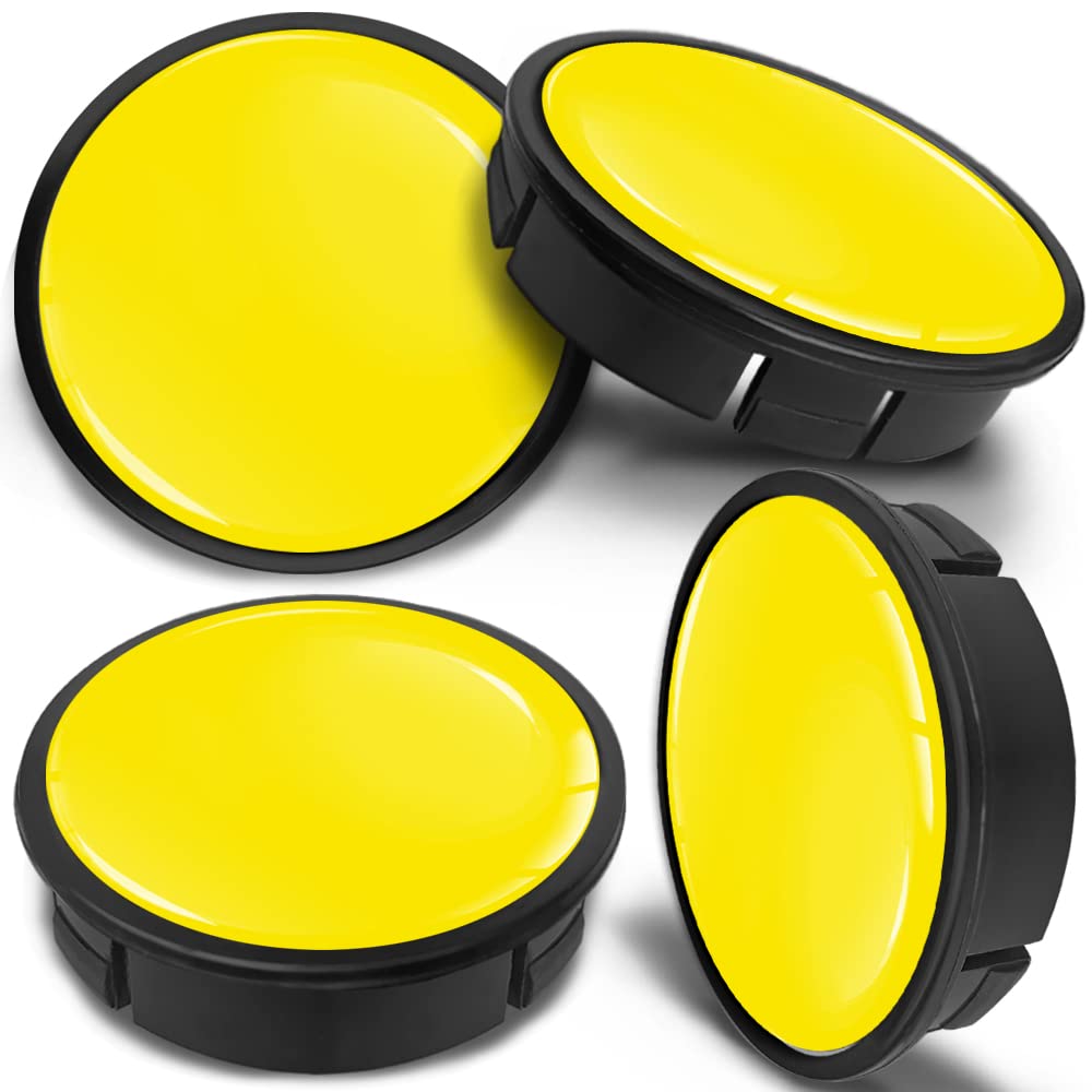 60mm Wheel Centre Caps Set of 4 – Black ABS Plastic Alloy Wheel Hub Caps Replacement – Push Fit Car Wheel Centre Caps – Multiple Designs (CX 0) — view 19