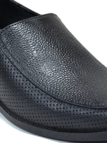 AJANTA Mens Black Formal Shoes