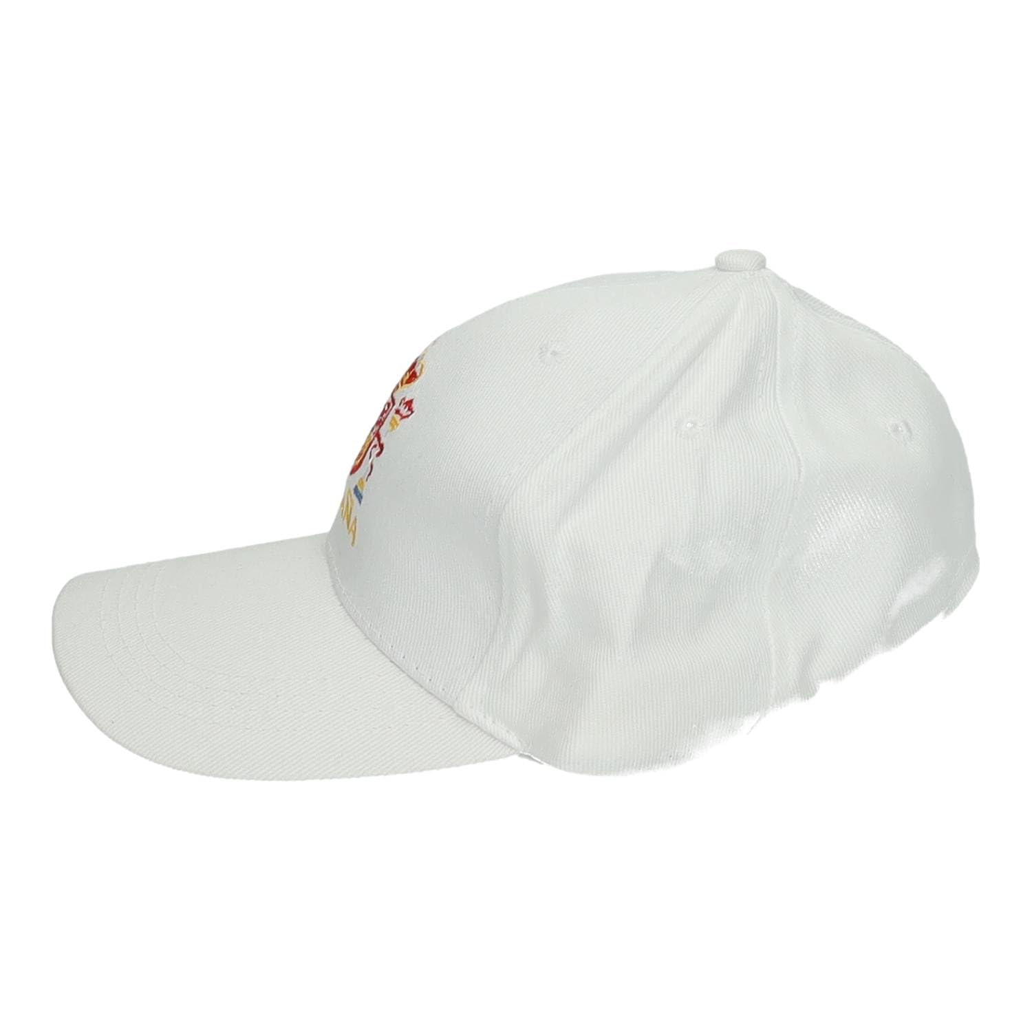 Casquette Espagne unisexe blanche avec écusson brodé de l'Espagne, design décontracté avec fermeture réglable pour femme