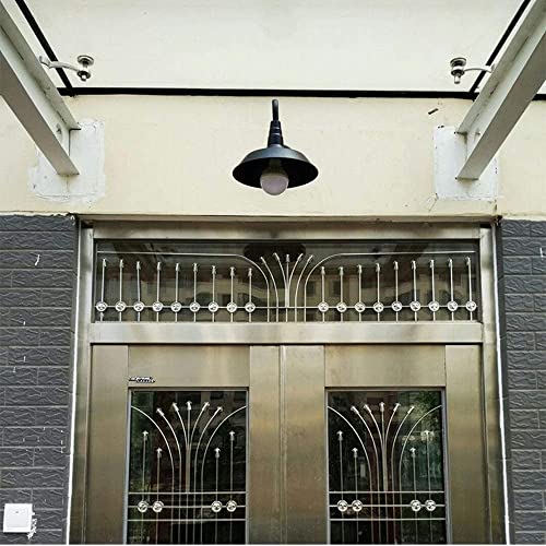 Aplique de pared rústico bronce con vidrio IP65 resistente a la lluvia para salón 3