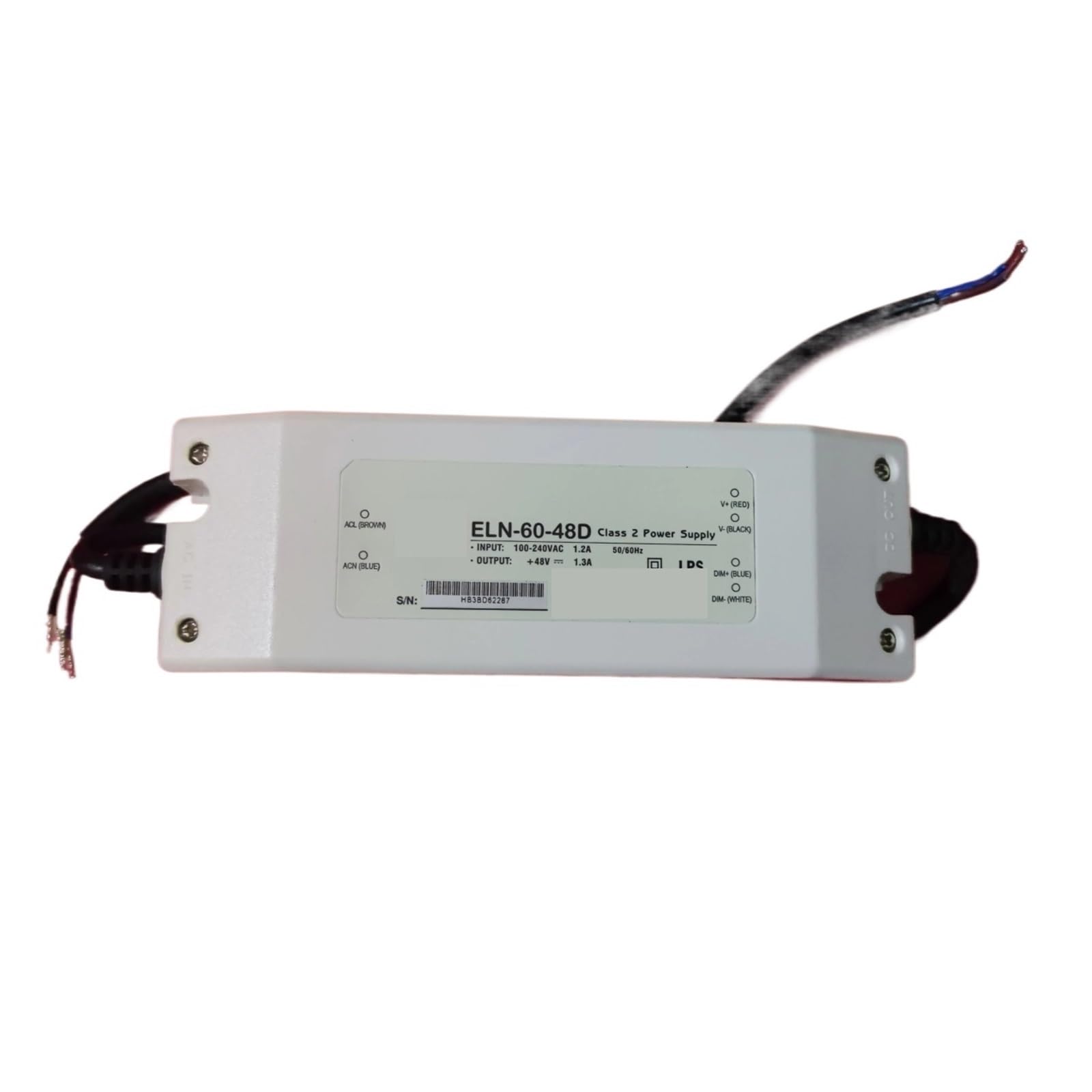 Alimentation ELN-60-48P plastique étanche pour sécuriser vos circuits électriques extérieurs