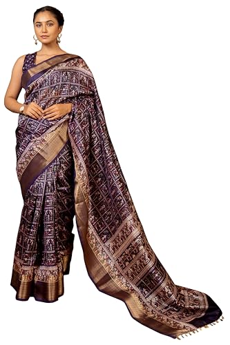 Image of MIRCHI FASHION Saree for Woman | Art Silk Floral Printed Ethnic Occasional Sari with Blouse