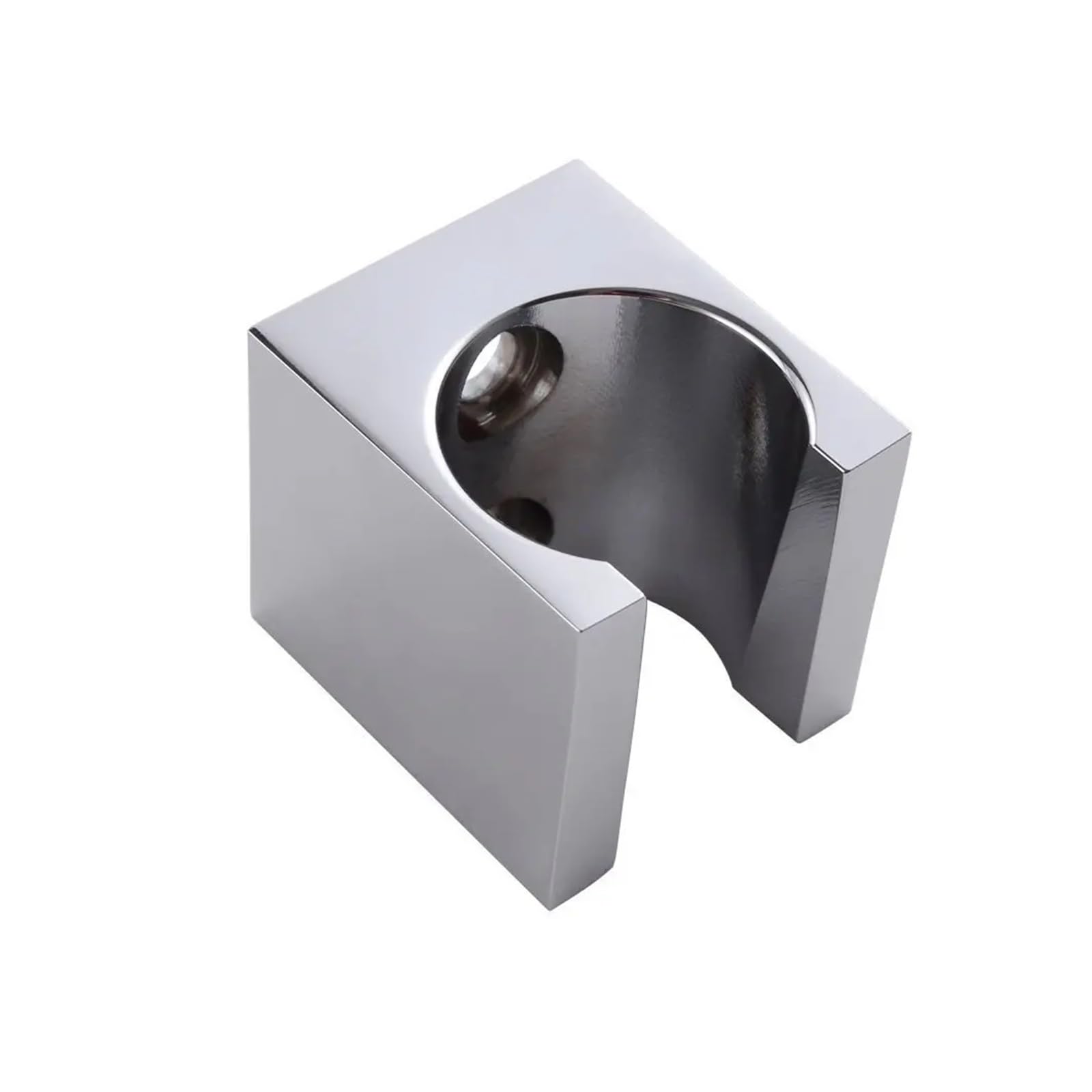 Soporte Alcachofa Ducha Soporte de Cabezal rociador de Ducha de Mano, Soporte de Pared de Soporte for baño, rociador Manual, Varita, níquel Cepillado o Cromo Pulido(Silver Chrome)