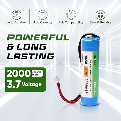 Image of 3.7 V 2000mAh Rechargeable Batteries Lithium-Ion Battery with XH2.54 /2P Connector for DIY Electronic Products Toys Lighting, Bluetooth Devices (2000mAh XH2.54)