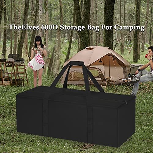 TheElves Duffle Bag,Extra Large Sports Duffle Bag for Men Travel Equipment Tent Bags - 47" Black 8 TheElves Duffle Bag,Extra Large Sports Duffle Bag for Men Travel Equipment Tent Bags - 47" Black