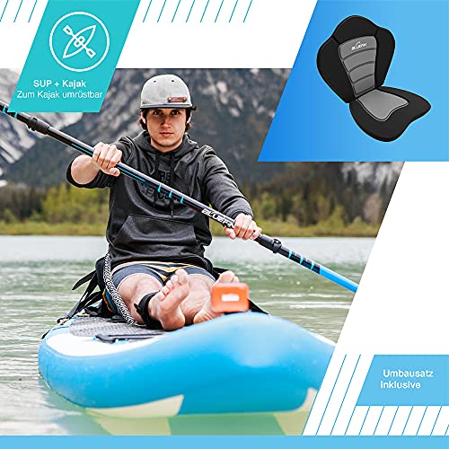Bluefin Cruise SUP Board Set | Aufblasbares Stand Up Paddle Board | 6 Zoll Dick | Fiberglas Paddel | Kajak Sitz | Komplettes Zubehör | 5-Jahres-Garantie | 10’8, 12’, 15’ - Image 5