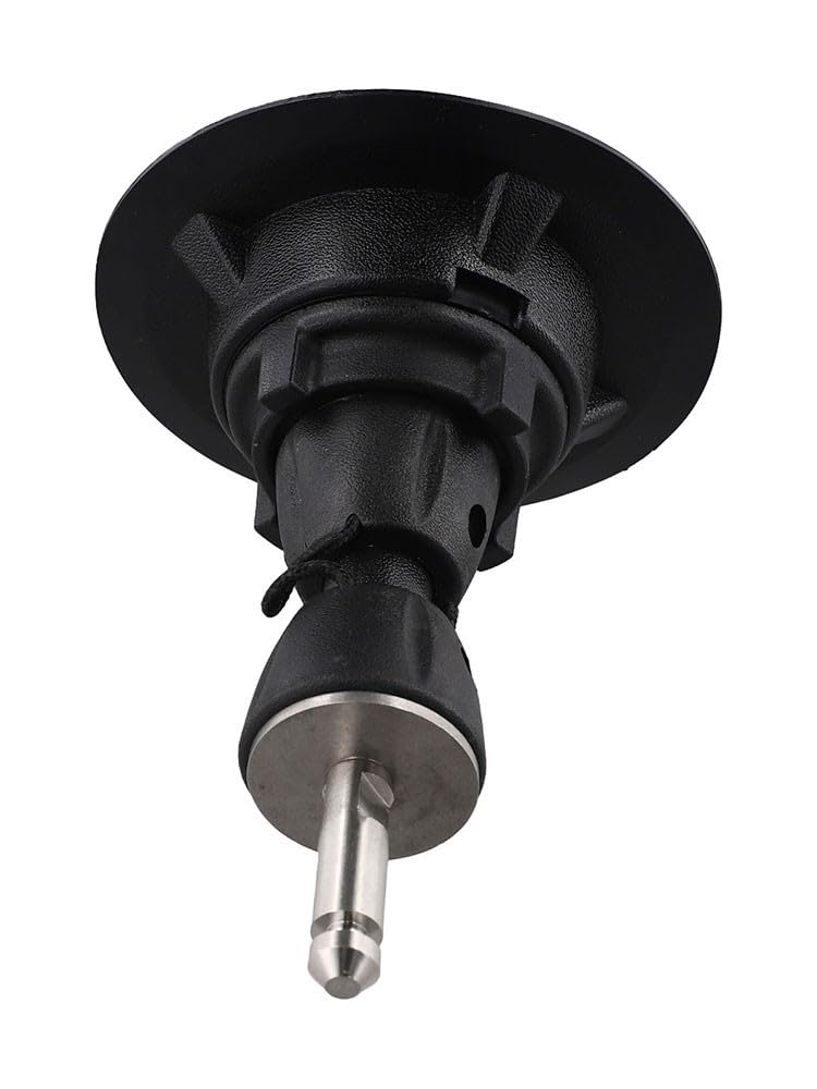 Windsurf Mastfuß mit Bolzensehne, für 360 Grad schwenkbare Segelfuß-Grundplatte Windsurfen, PVC, Schwarz, 12,5 cm Durchmesser