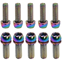 Anti Rust Bike Stem Bolts 6x M5*18mm Titanium Alloy Screws For Front...