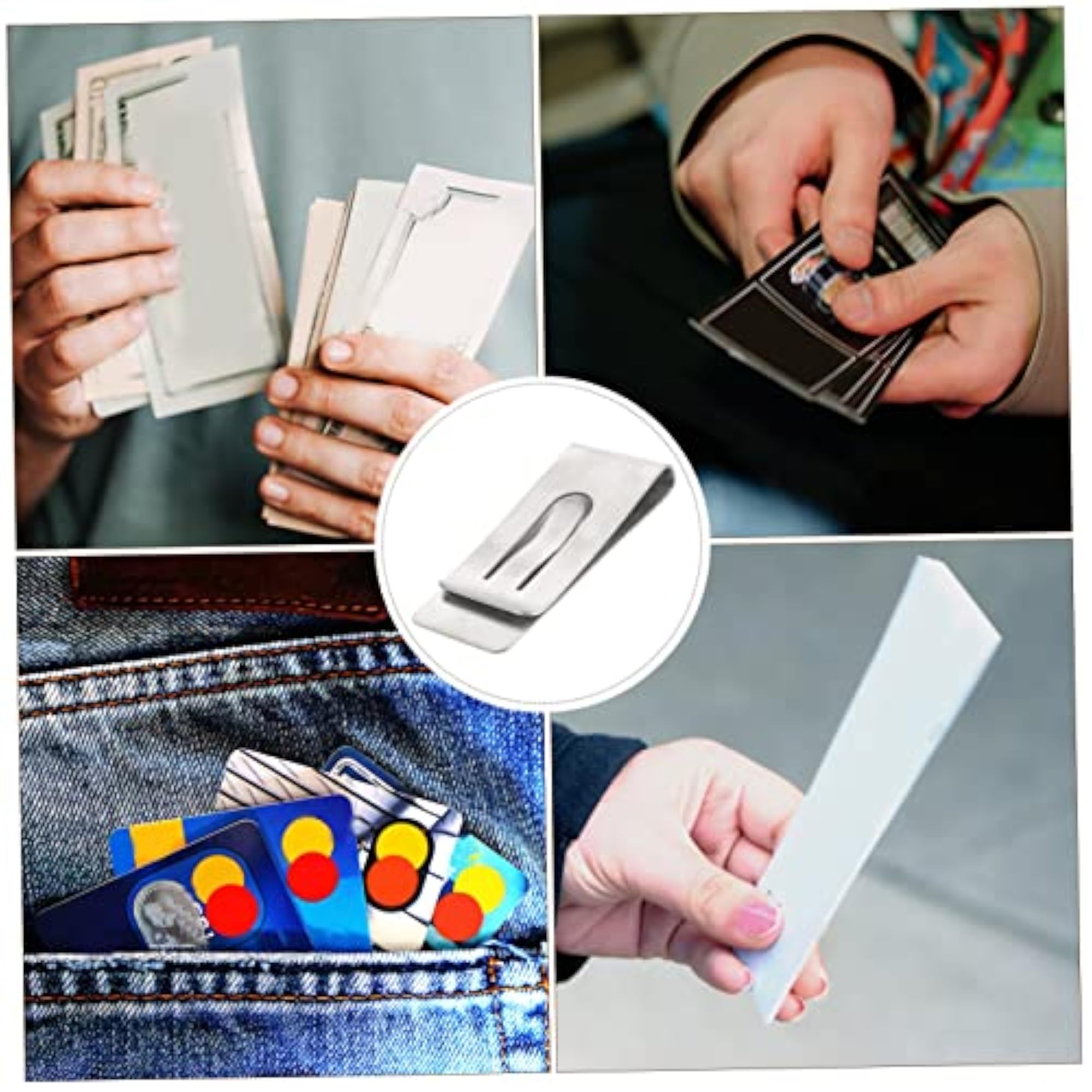 Men's Compact Titanium Money Clip, Cash Holder