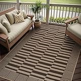 Beeiva Striped Easy Jute Rug...