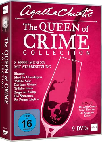 Agatha Christie – The Queen of Crime Collection – 8 zeitlose Krimi-Klassiker voller Intrigen, Geheimnisse & Spannung – Mystery, Drama & Nostalgie – DVD Sammleredition