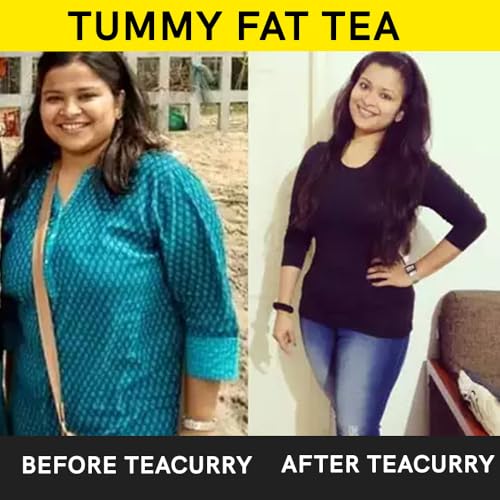 Image of Teacurry Tummy Fat Tea (30 Tea Bags | 1 Month Pack) - Lose Weight Around your Belly | Slim Belly | For Men and Women
