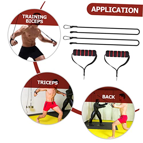 Toddmomy 1 conjunto de extrator de bíceps, cabo doméstico, fitness, aço