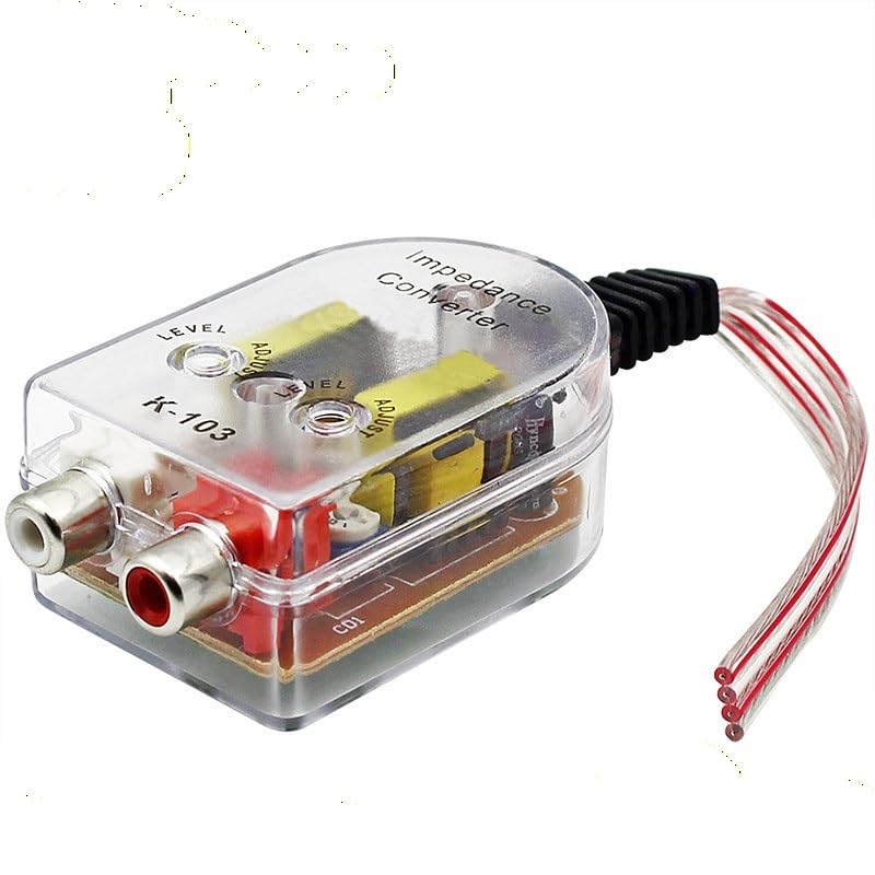 for Car Audio High to Low Converter/Subwoofer Adapter, Frequency Filter, Compatible with Original Stereo System, Model 103