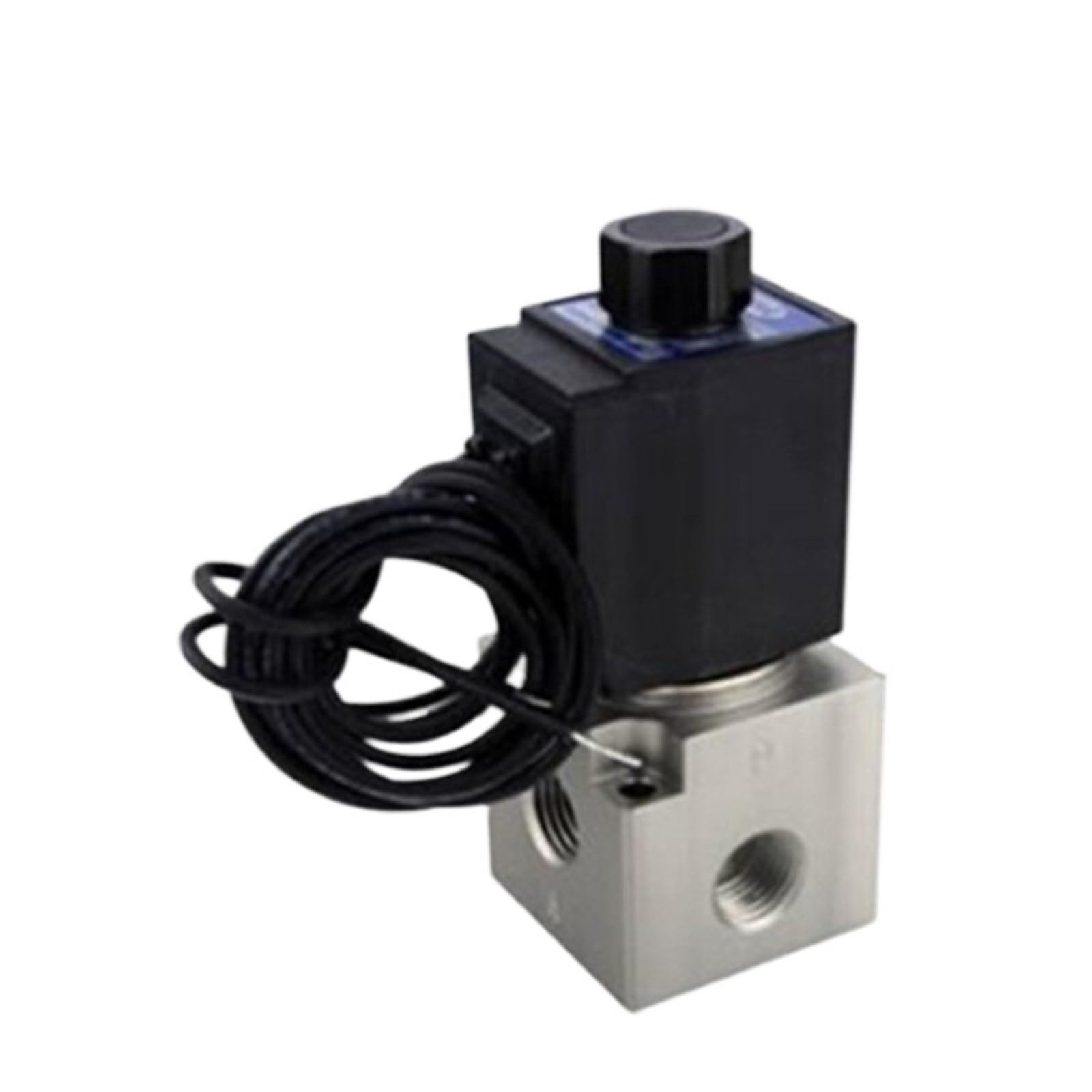 Válvula solenoide de vacío de 3 puertos 3V3-08 con aislamiento tipo ojal y bobina de 12V
