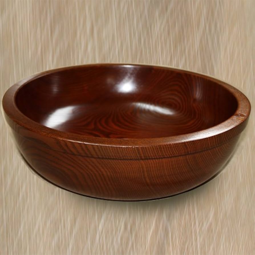 Amazon | 天然木製 尺5寸 こね鉢 漆塗り | みよし漆器本舗 | ボール