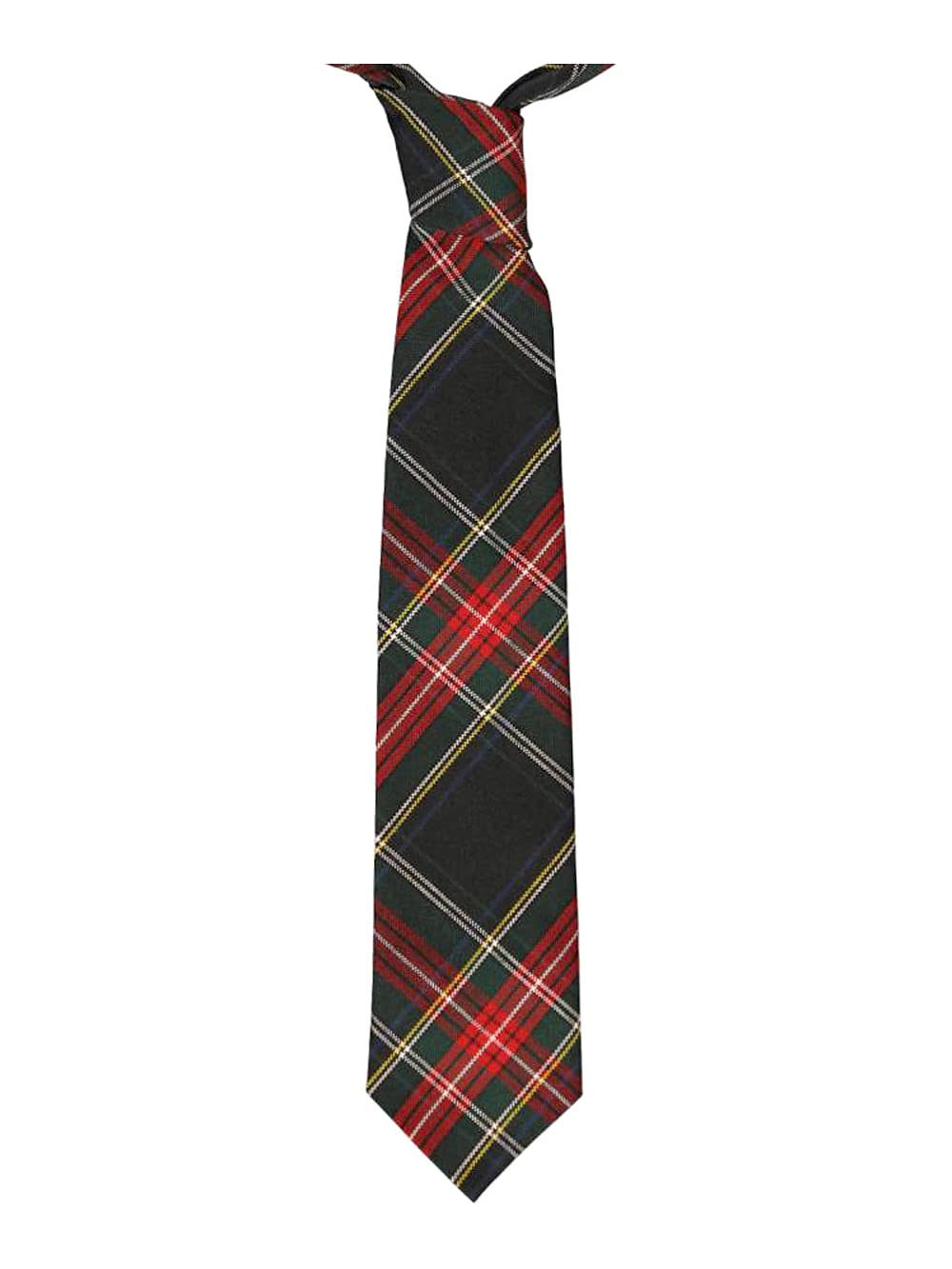 Cookie's Boys' Traditional 4-in-Hand Necktie - black/red/white/gold *plaid
