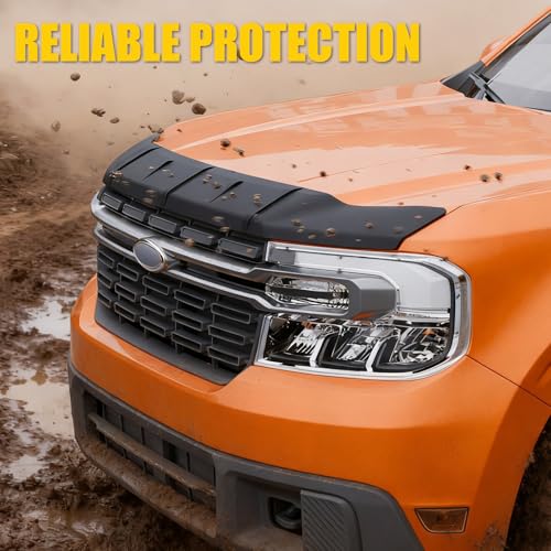 Maxzina TPE Hood Protector Compatible with 2022-2025 2026 Ford Maverick Hood Shield TPE Bug Deflector Bug Guard for 2024 Maverick Accessories by Maxzina - Image 5