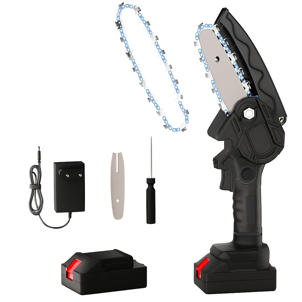 Cordless Mini Chainsaw for wood cutting| 21V Battery |One Hand Lightweight| Battery Powered | Wood Cutting-image-42