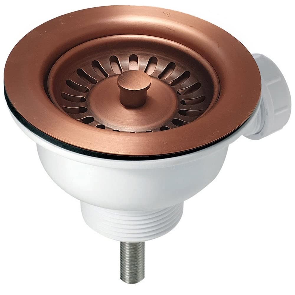 Astini, RAK, Rangemaster, Caple 90mm Copper Kitchen Sink Basket Strainer Waste