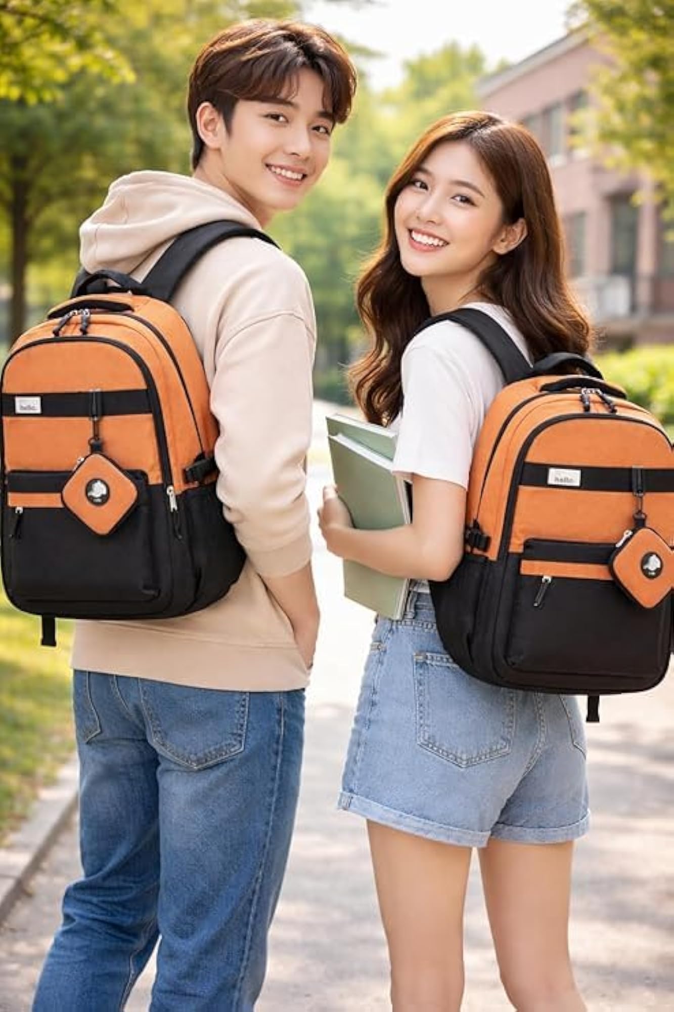 School Backpack for Boys & Girls, 49 cm Water Resistant Bag