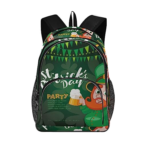 Sac à dos ordinateur portable avec sangle poitrine Saint Patrick One Size