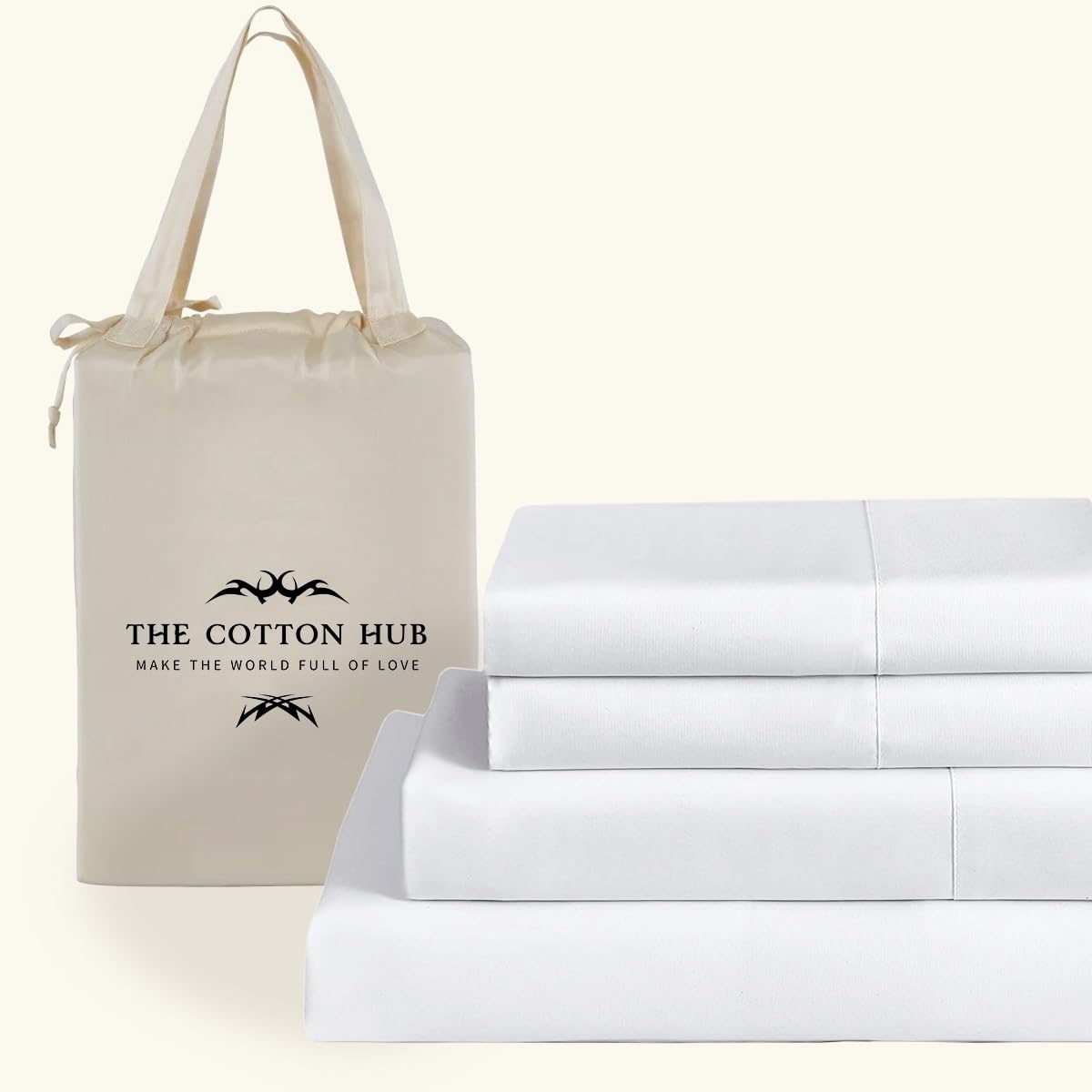 Twin-XL Size 4-Piece Sheet Set 1000 Thread Count Luxury Certified 100 Pima Cotton Bed Sheets fits up to