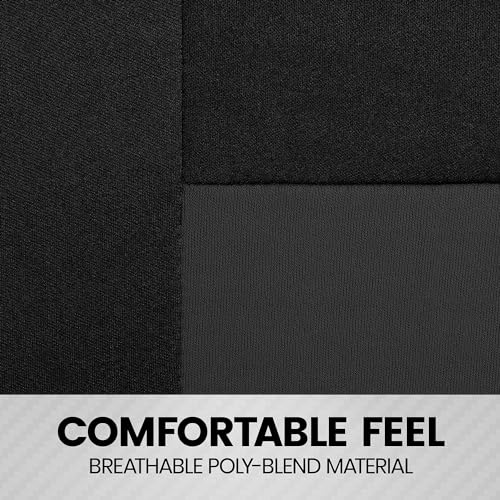 Image of BDK PolyPro 2-Pack Front Car Seat Covers Set in Charcoal /Black - Front Seat Covers for Cars Trucks Vans SUVs Sedans, Easy to Install Front Car Seat Cover Protection, Universal Fit Car Accessories