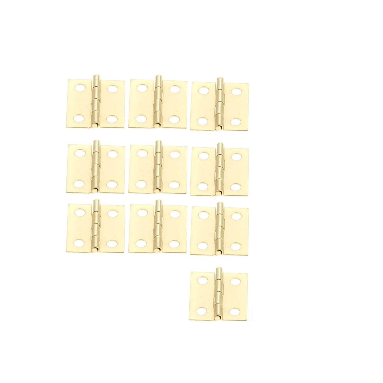 Charnière décoration de meubles ancienne 18x16mm dorée pour coffret de rangement DIY