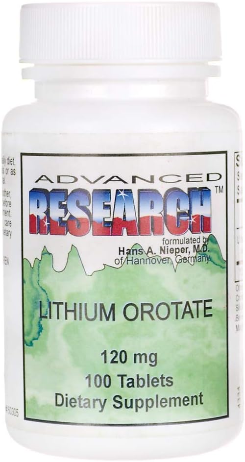 Lithium Orotate 120 Milligrams 100 Tabs