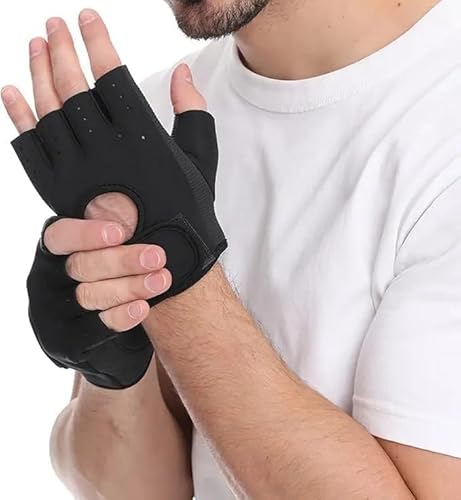 قفازات رياضية متعددة الأغراض كولور سبورت بنصف أصابع للرجال و...