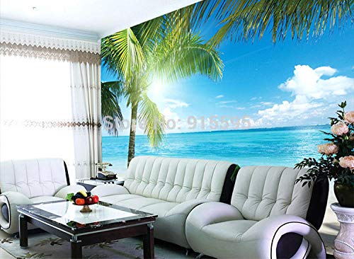 Papier peint plage 430x300 cm pour masquer les défauts