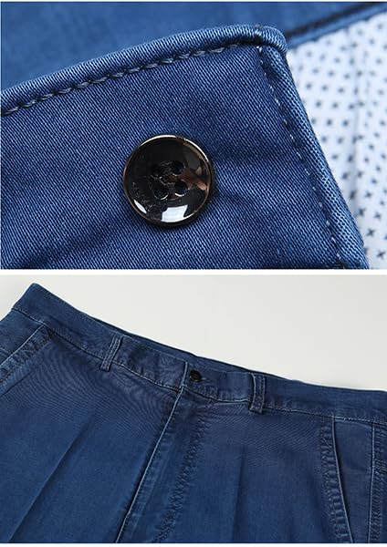 Men's Comfort Waist Relaxed Fit Classic High-Waist Straight Leg Jean4