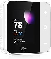 VINE TJ-550 WiFi Smart Thermostat 2.8" Touchscreen for Home - Alexa/Google Compatible, 7-Day Programmable, Energy Saving (C-Wire Required)