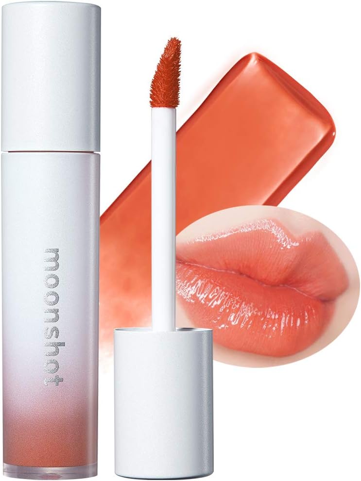 Moonshot] Tint Fit Shine 4.5g, Volume up Water Coated Glossy Lip Plumping Tint, Moist Fit Without Stickiness, Longwear Tinted (501 APRICOT BEIGE)