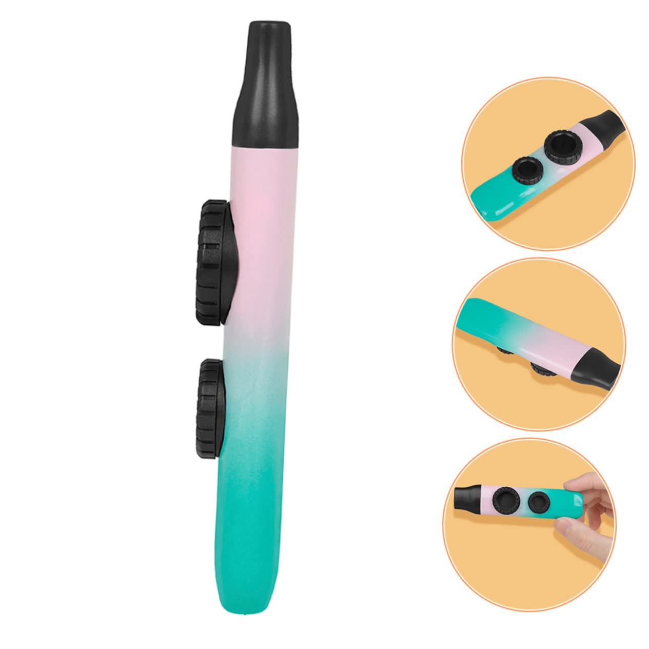 ibasenice 3zestawy Sztuka Profesjonalnego Kazoos Kolorze Gradientowym Przenośny Instrument Muzyczny z Membranami Idealny Do Akompaniamentu Dorosłych