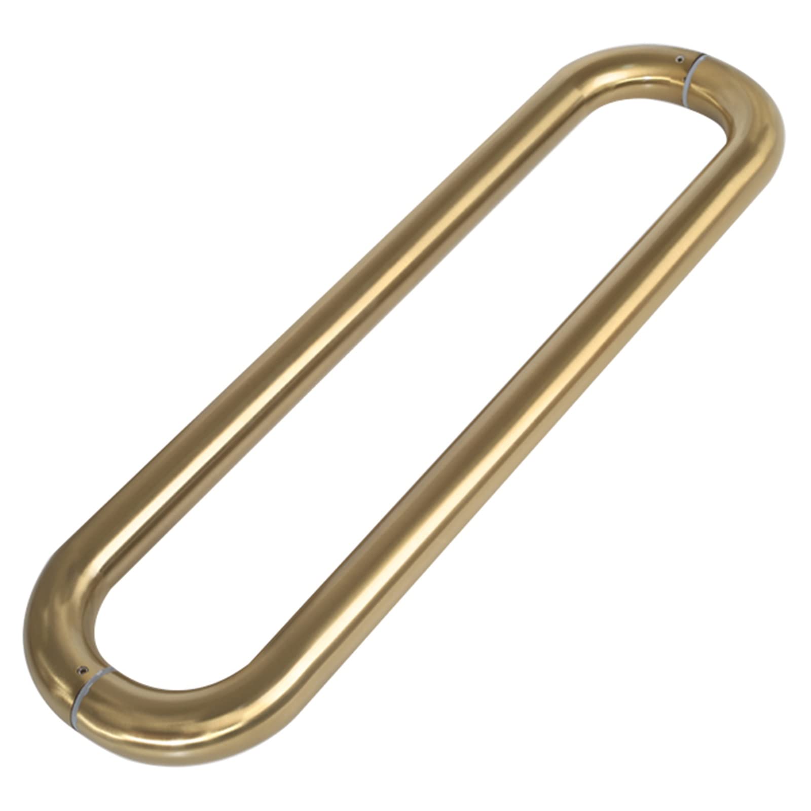 CWCQGH Pull Push Shower Kitchen Door Pulls Push Pull Door Handle,Thickened Stainless Steel Door Pulls for Metal Door Glass Door Tempered Door Wooden Door Two Sided Design,Gold#1-Length 60cm(23.6inch)