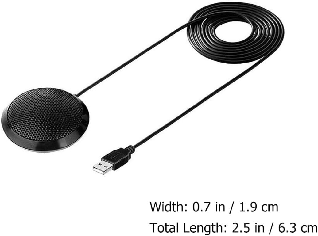 Amosfun Condenser Microphone for Computer Conference and Video, Laptop Mic, Omnidirectional Pickup for Business and Online Meetings